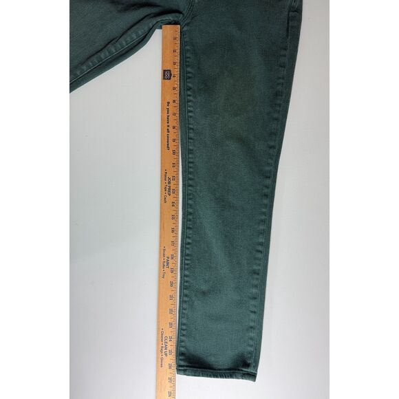 J Crew Women's Green Denim Skinny Jeans Stretch Zipper Front Pockets Size 30 - Picture 9 of 11